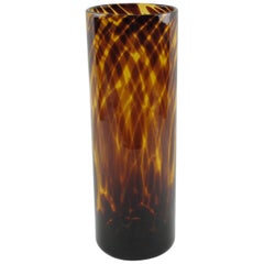 Christian Dior Tortoiseshell Glass Tumbler Vase