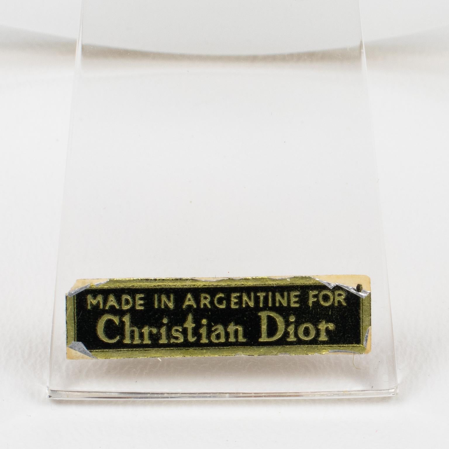 Christian Dior Tortoiseshell Lucite Picture Frame, France 1970s In Excellent Condition In Atlanta, GA