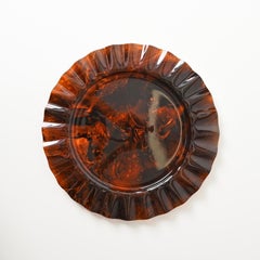 Christian Dior Plateau de service ou Vide-Poche en écaille de lucite, Italie 1970