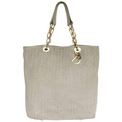 christian dior tote bag beige CHRISTIAN DIOR Tote Bag in Beige Leather