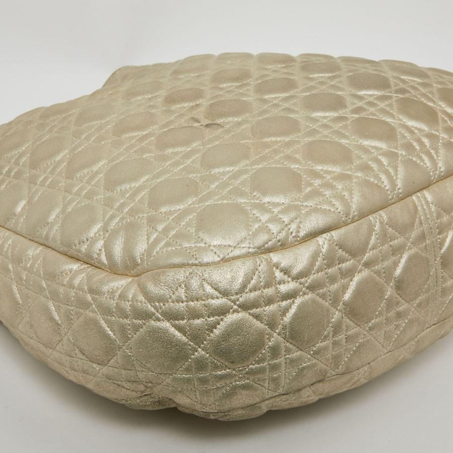 CHRISTIAN DIOR Tote Bag in Quilted Golden Fabric 5
