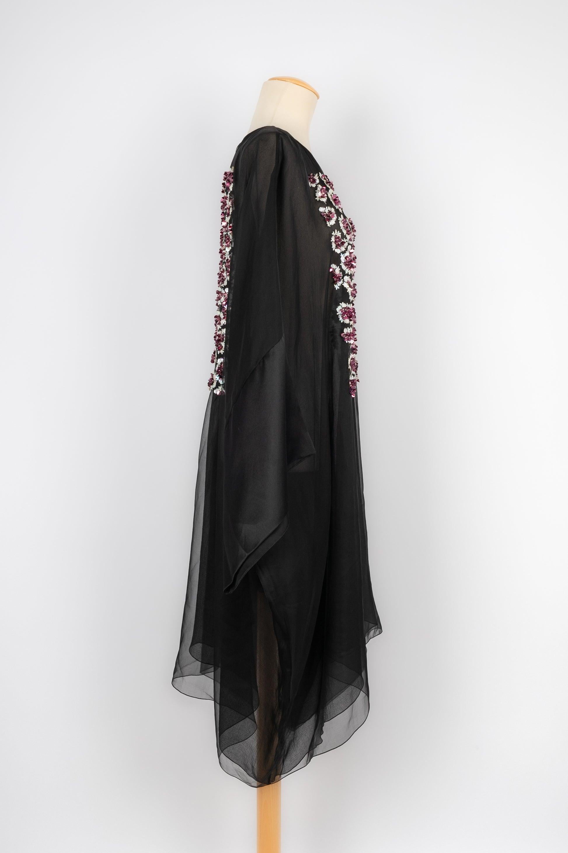 Women's Christian Dior Transparent Black Dress For Sale