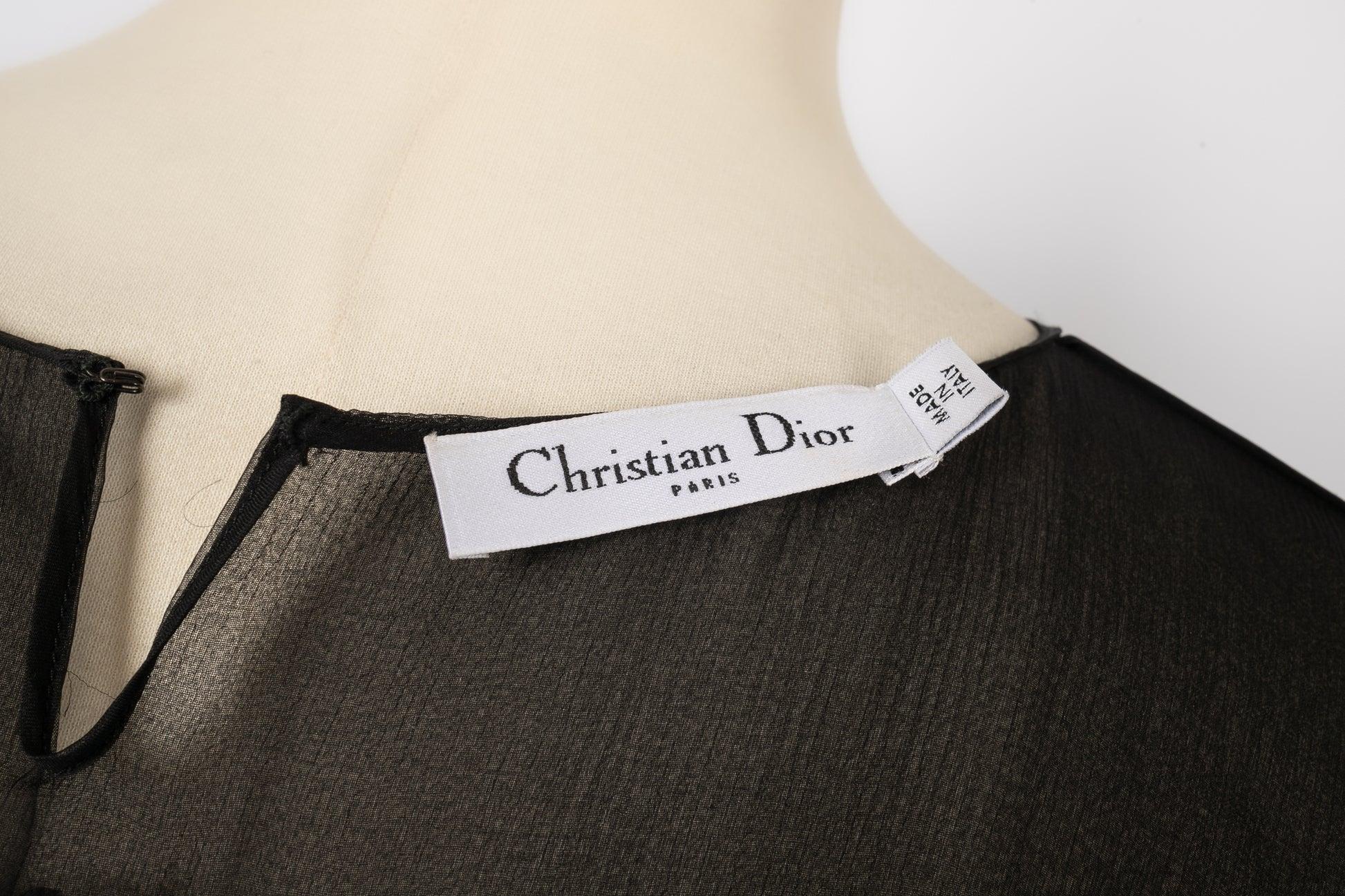 Christian Dior Transparent Black Dress For Sale 4