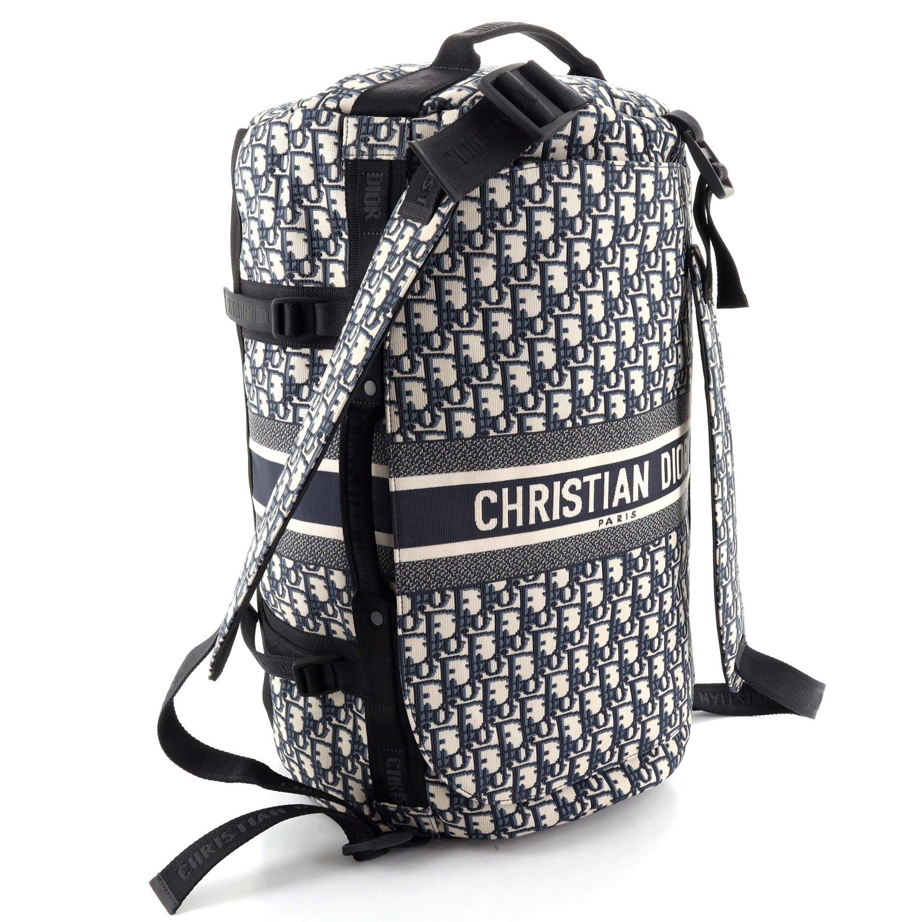 Christian Dior Travel Backpack Oblique Canvas Large at 1stDibs