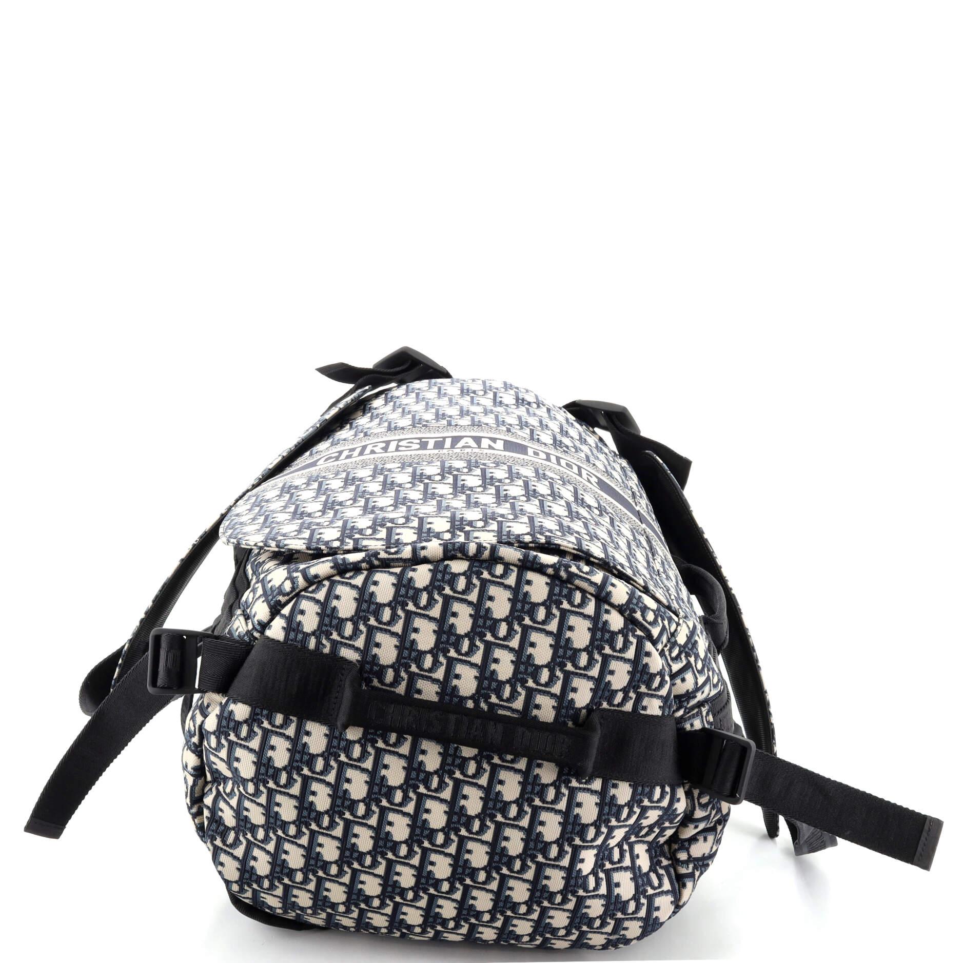 Christian Dior Travel Backpack Oblique Canvas Large at 1stDibs