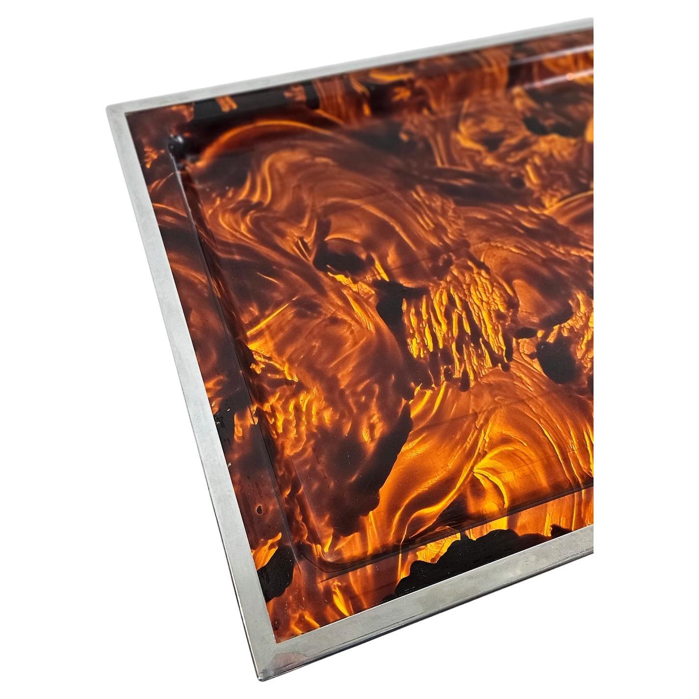 Christian Dior Tablett Schildpatt Lucite, 1970er Jahre im Zustand „Gut“ im Angebot in Albano Laziale, Rome/Lazio