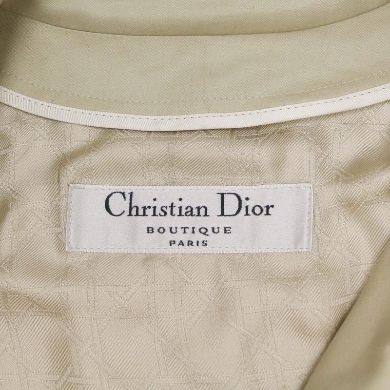 Beige Christian Dior Trench Coat For Sale