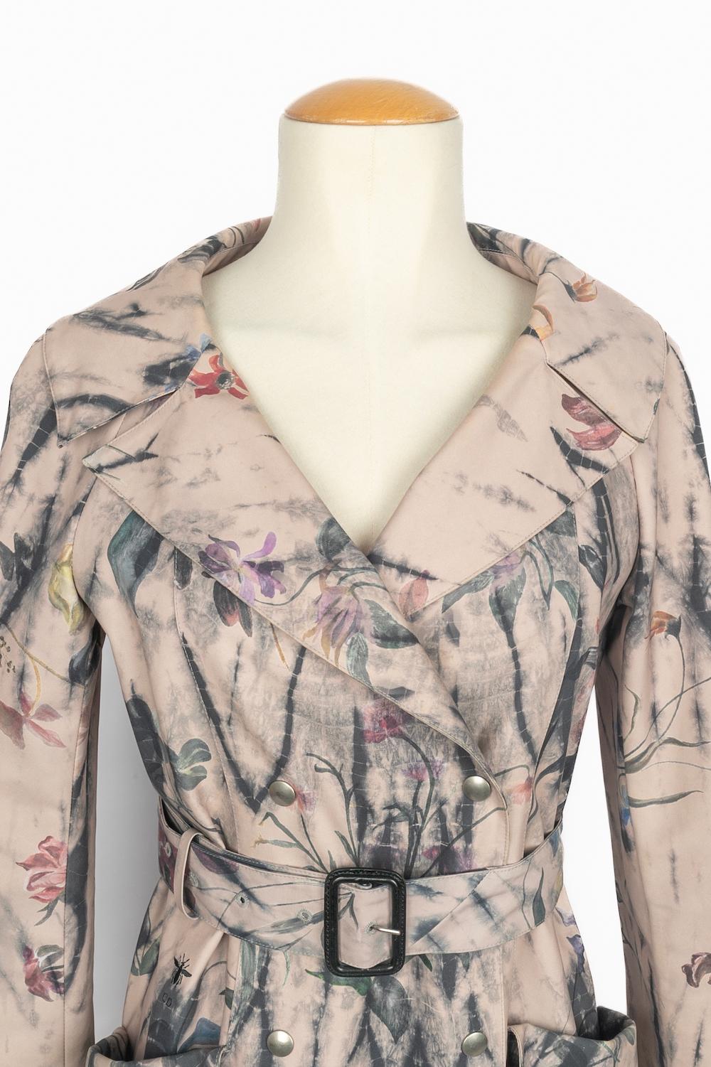 Gris Christian Dior trench-coat été 2019 en vente