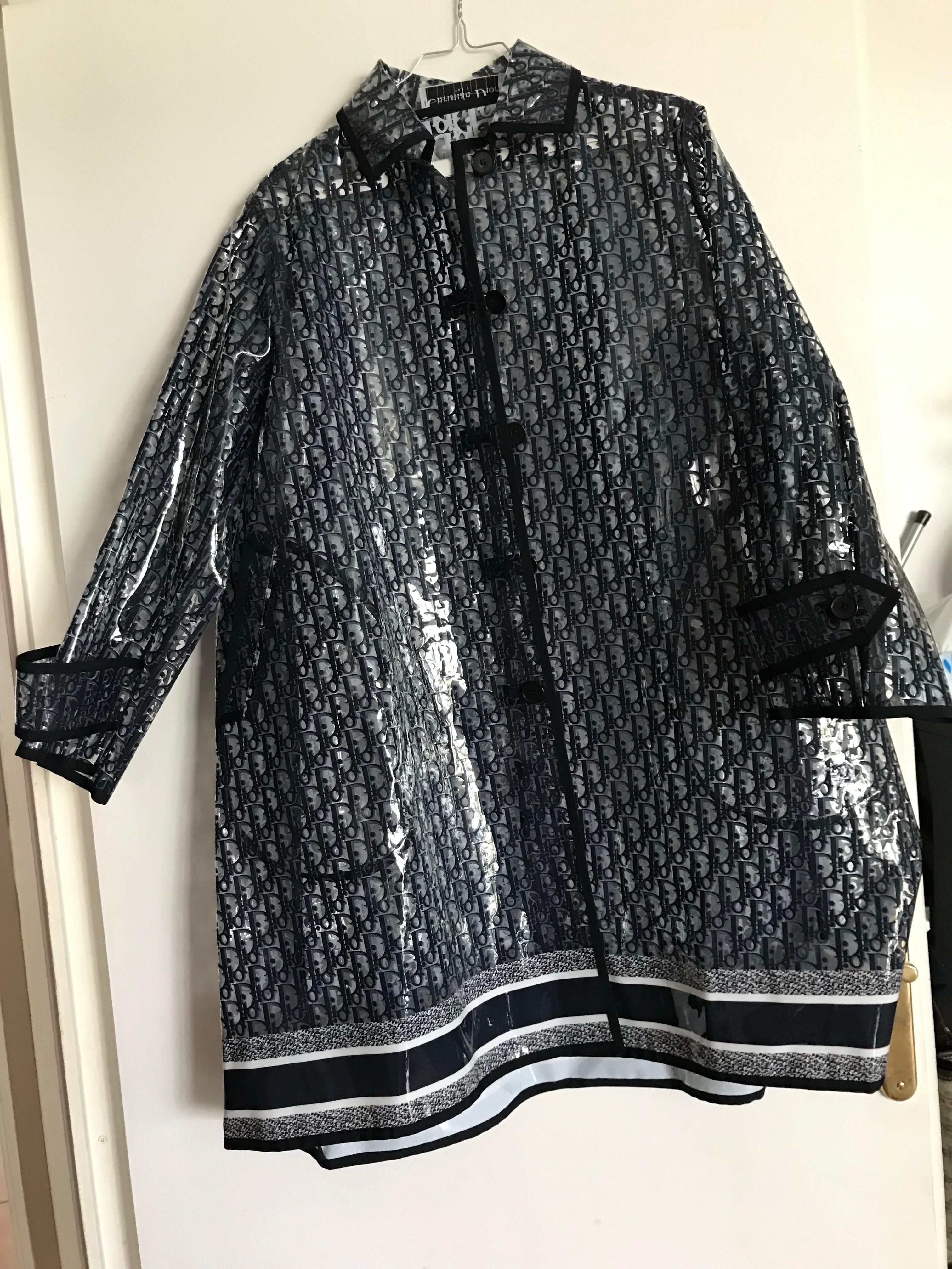 CHRISTIAN DIOR Trench parka plastique oblique logo monogramme Como nuevo en venta 5
