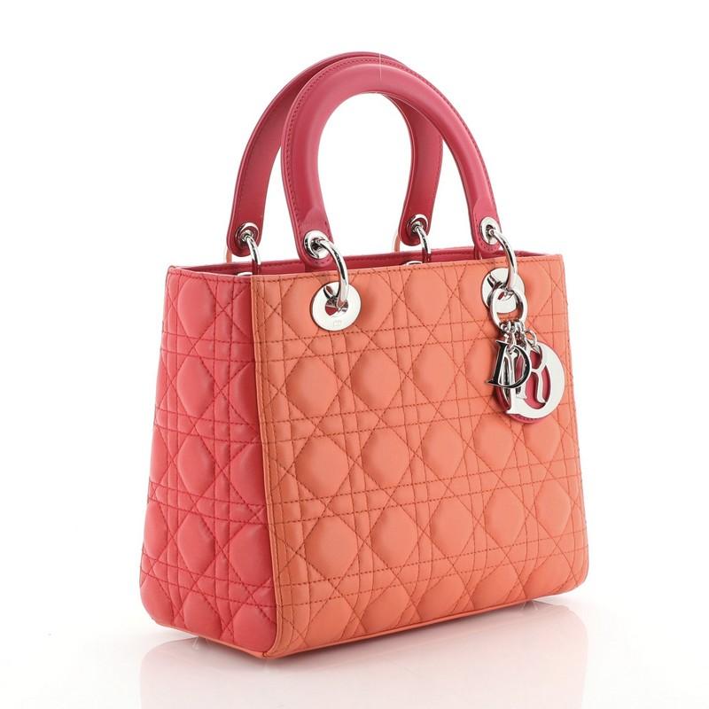red lady dior bag