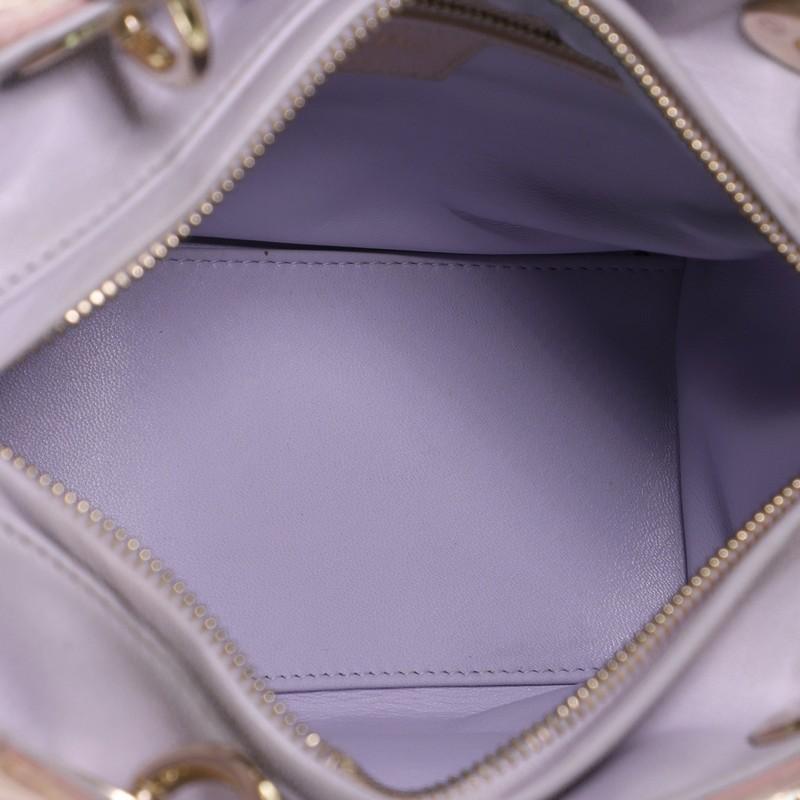 Women's or Men's Christian Dior Tricolor Lady Dior Handbag Cannage Quilt Leather Medium