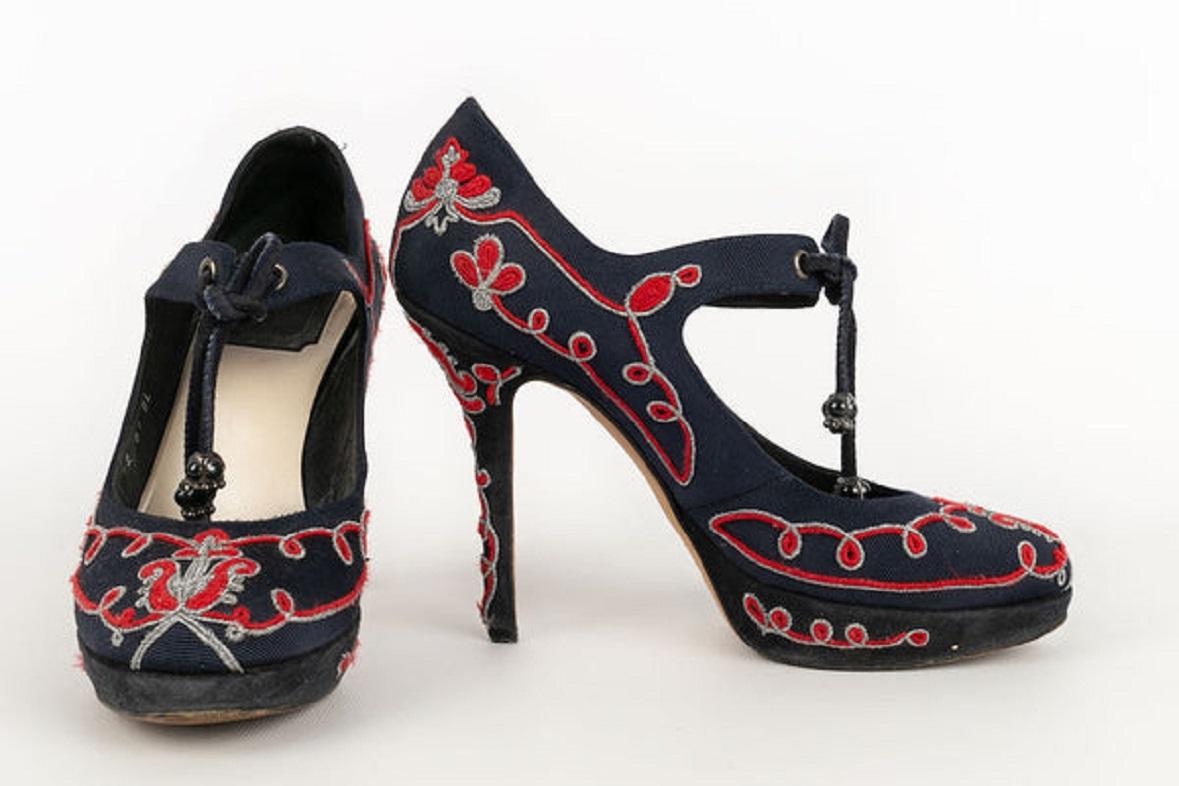 Christian Dior Trimmings Pumps Schuhe, Größe 36 (Schwarz) im Angebot
