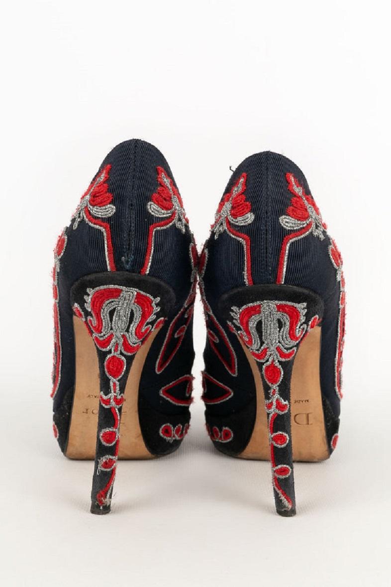 Christian Dior Trimmings Pumps Schuhe, Größe 36 im Zustand „Gut“ im Angebot in SAINT-OUEN-SUR-SEINE, FR
