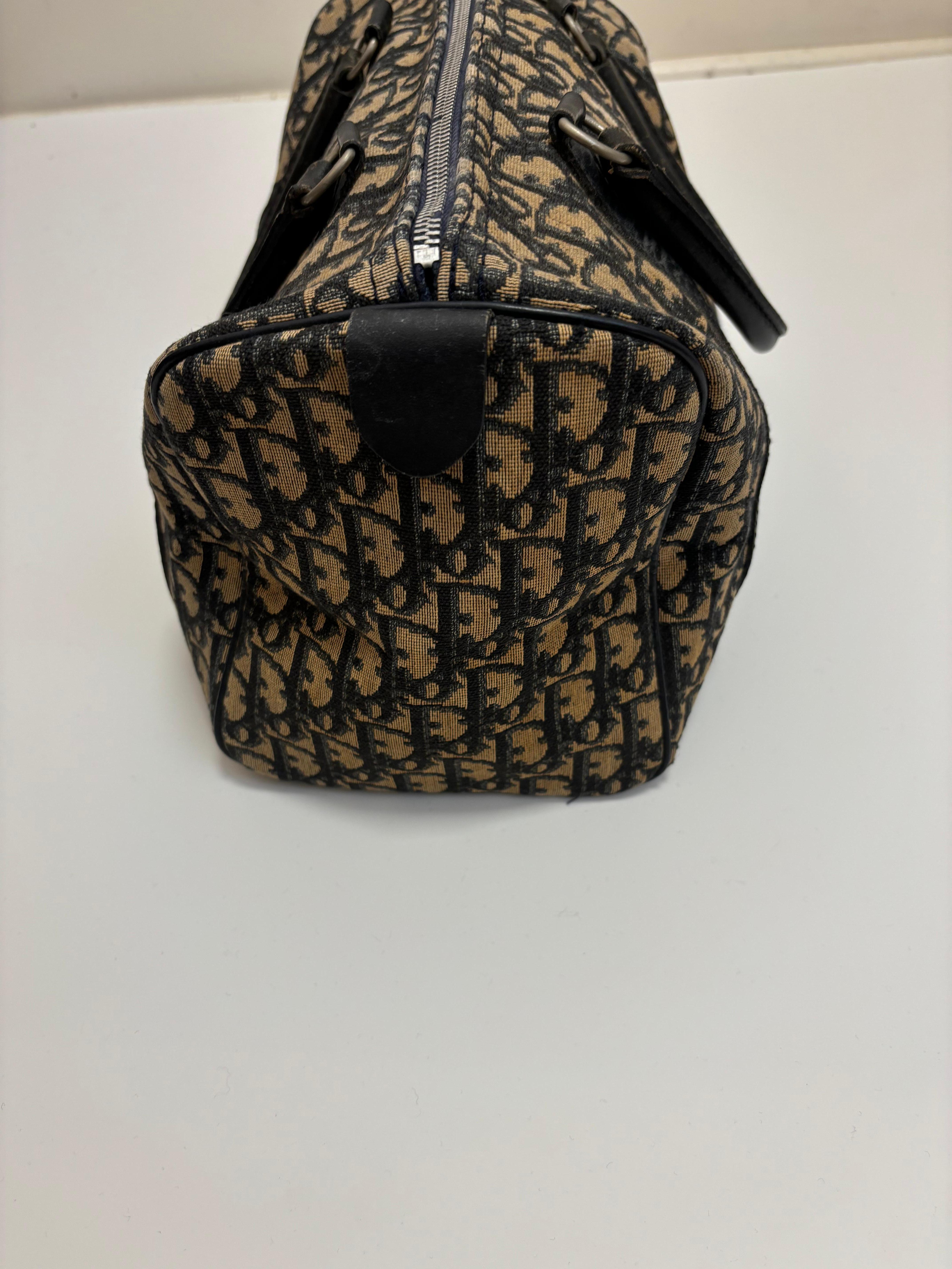Black Christian Dior Trotter Diorissimo Shopper Bag For Sale