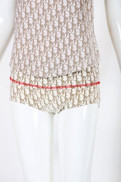 Christian Dior Trotter Logo Print Bikini Bottom Briefs