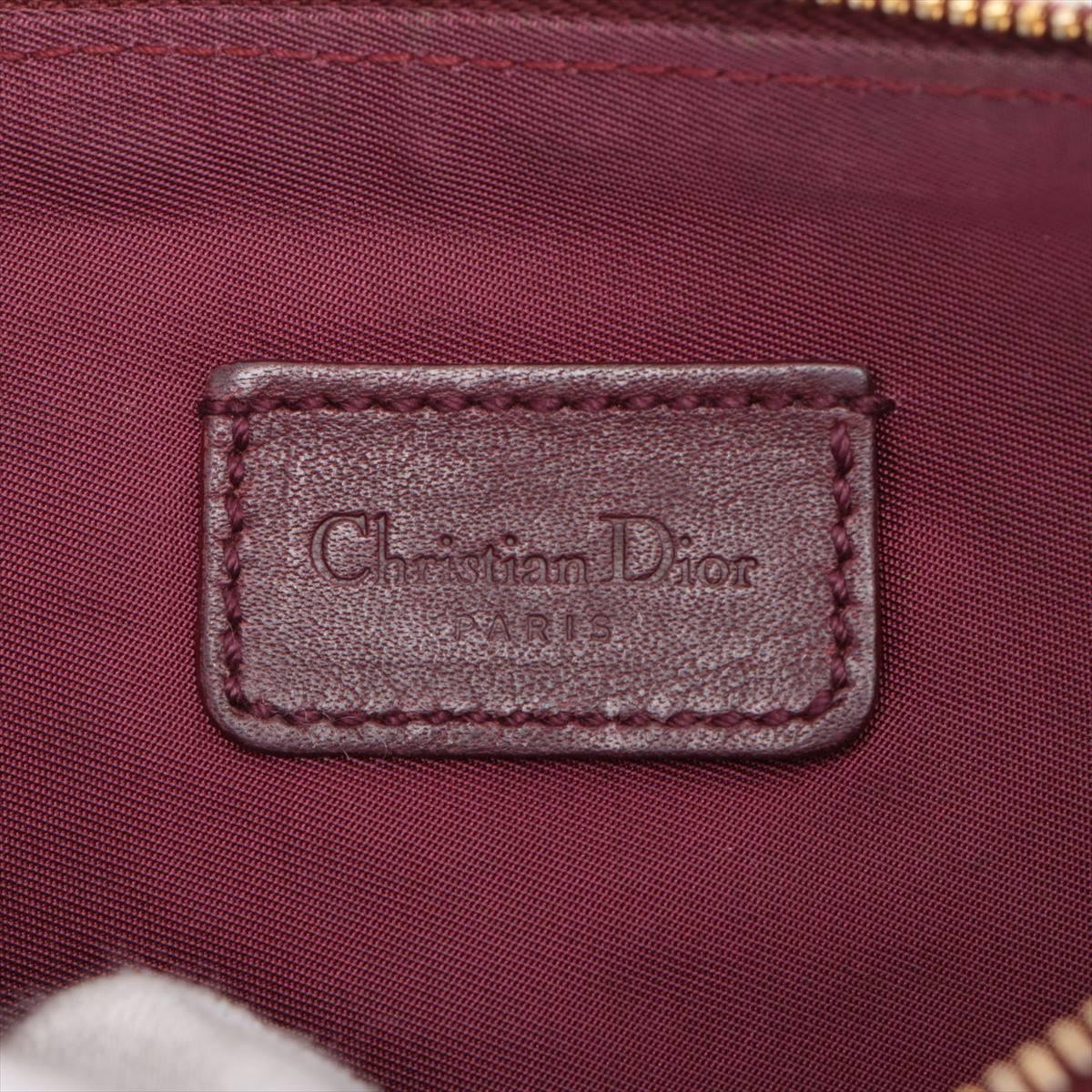 Christian Dior Trotter Saddle Hand Bag Red 4