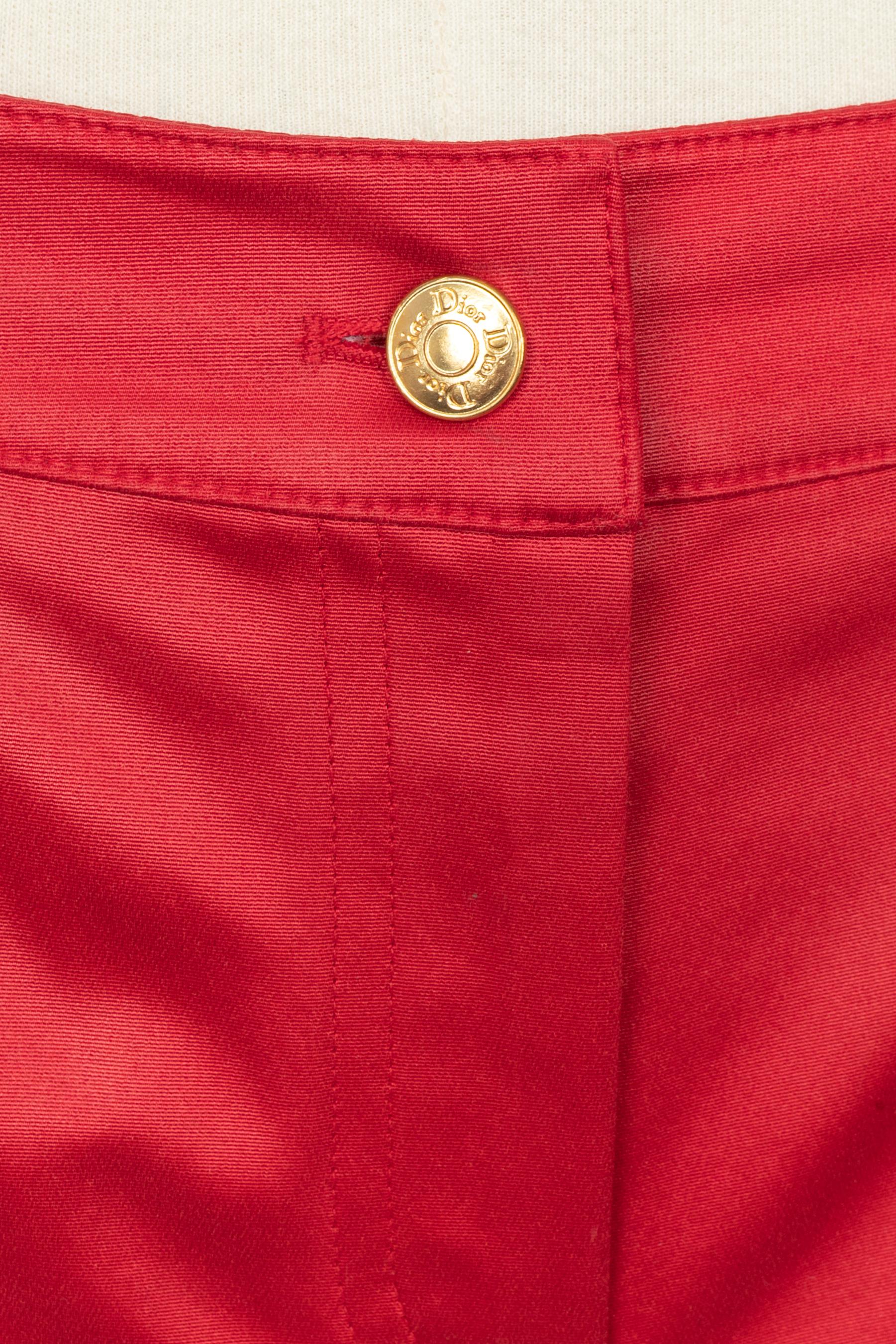 Pantalones Christian Dior 2003 Rojo en venta