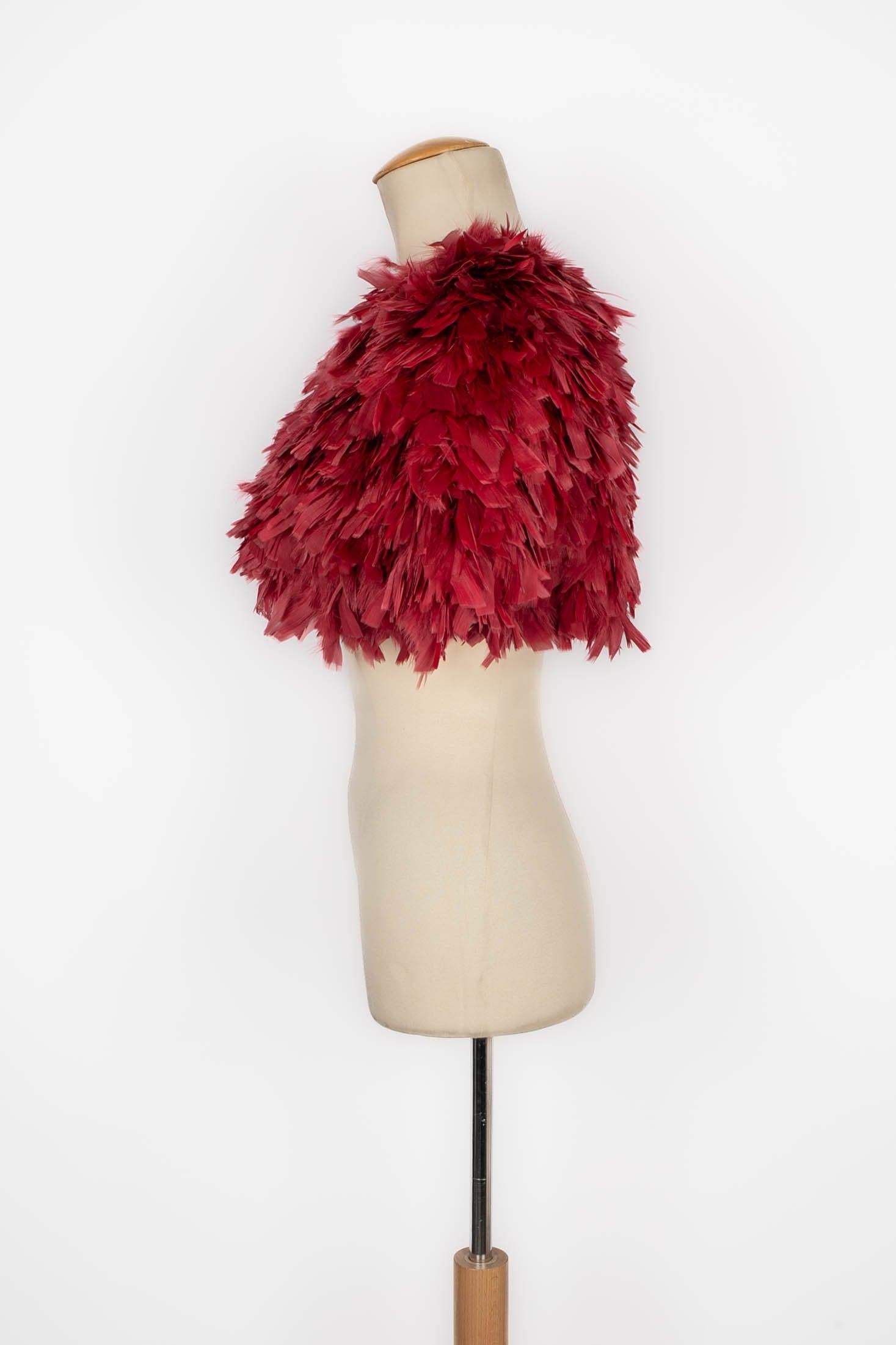 Christian Dior Turkey Feather Bolero In Excellent Condition In SAINT-OUEN-SUR-SEINE, FR