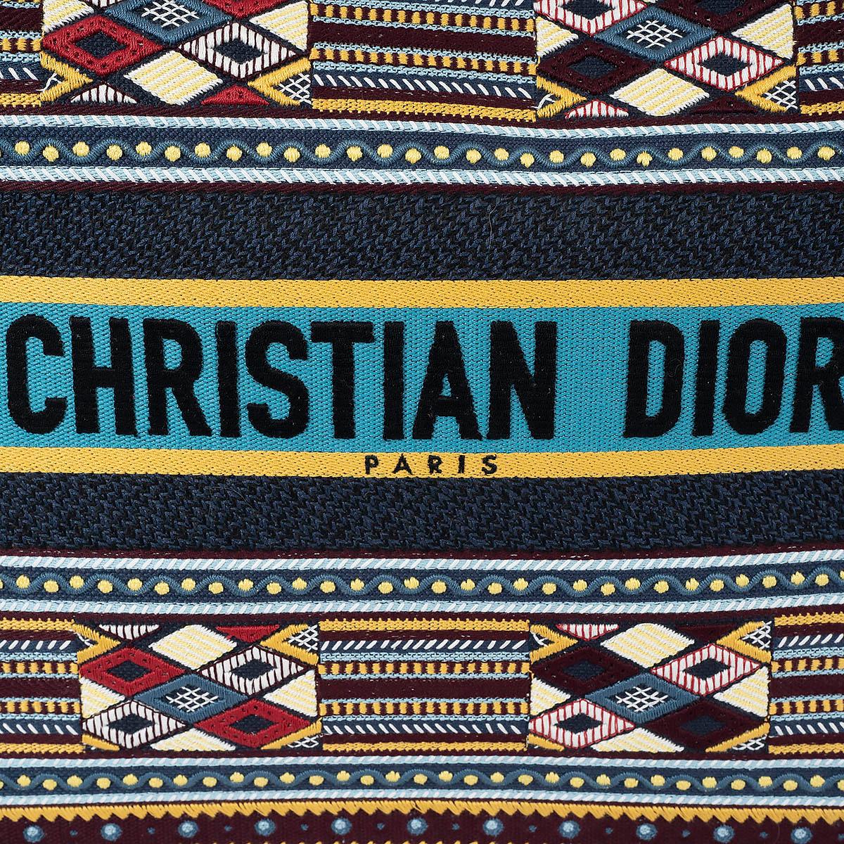 CHRISTIAN DIOR grand sac TOTE BOOK TOTE 2019 turquoise toile en vente 3