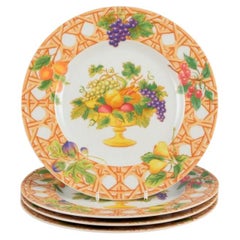 Christian Dior. Two Tutti Fiori, Tutti Frutti porcelain plates.