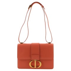 Christian Dior Ultra Matte 30 Montaigne Flap Bag Leather