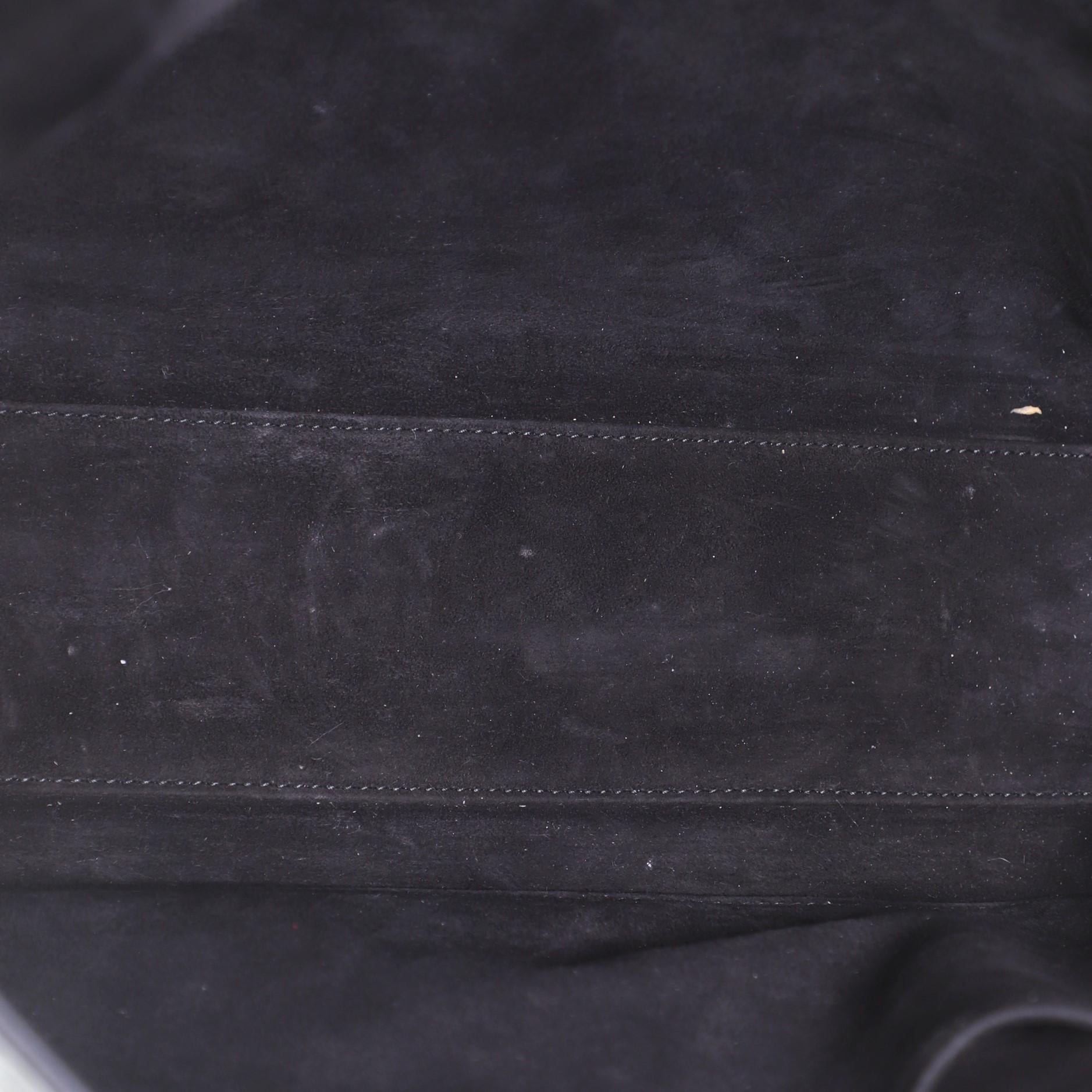 Black Christian Dior Ultra Matte Lady Dior Bag Cannage Quilt Calfskin Large