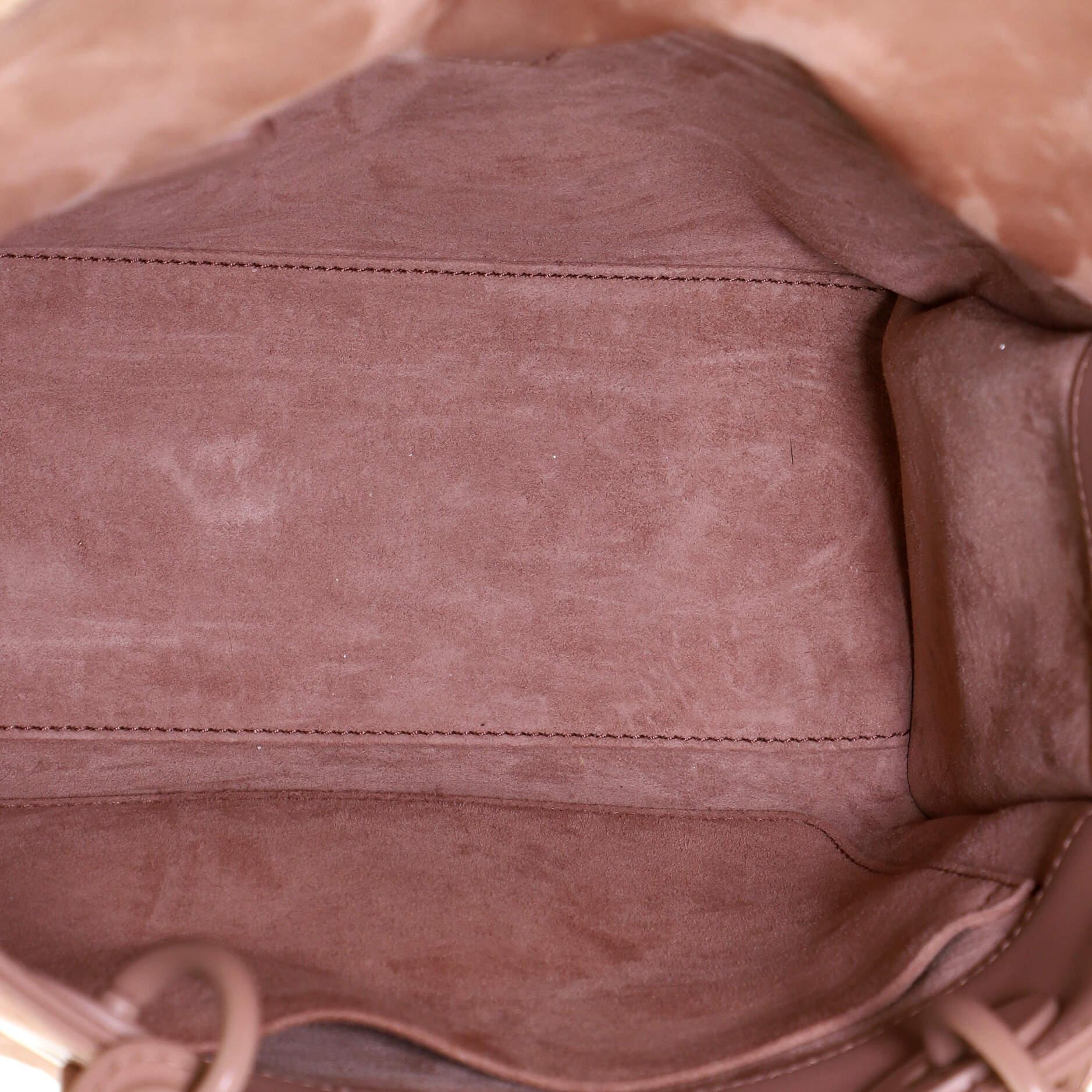 Brown Christian Dior Ultra Matte Lady Dior Bag Cannage Quilt Calfskin Medium