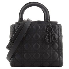 Christian Dior Ultra Matte Lady Dior Bag Cannage Quilt Calfskin Medium