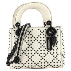 Christian Dior  Ultra Matte Lady Dior Bag Cannage Studded Lambskin Mini