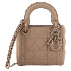 Christian Dior Ultra Matte Lady Dior Chain Bag Cannage Quilt Calfskin Min