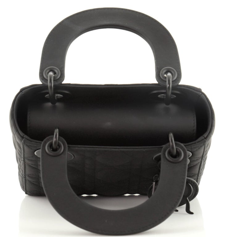 Christian Dior Ultra Matte Lady Dior Chain Bag Cannage Quilt Calfskin Mini At 1stdibs