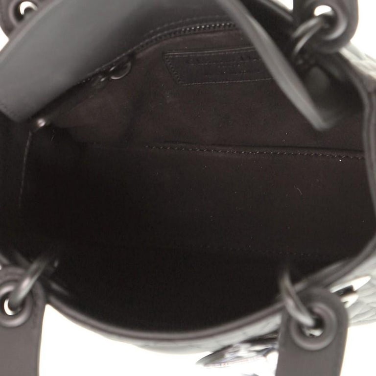 Christian Dior Ultra Matte Lady Dior Chain Bag Cannage Quilt Calfskin Mini At 1stdibs