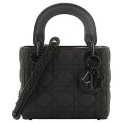 Christian Dior Ultra Matte Lady Dior Chain Bag Cannage Quilt Calfskin Mini