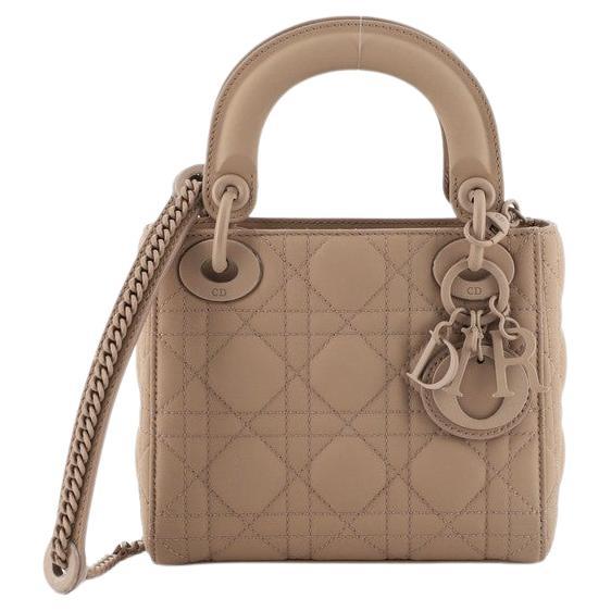  Christian Dior Ultra Matte Lady Dior Chain Bag Cannage Quilt Calfskin Mini