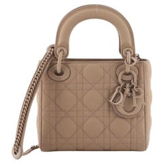 Christian Dior Ultra Matte Lady Dior Chain Bag Cannage Quilt Calfskin Mini