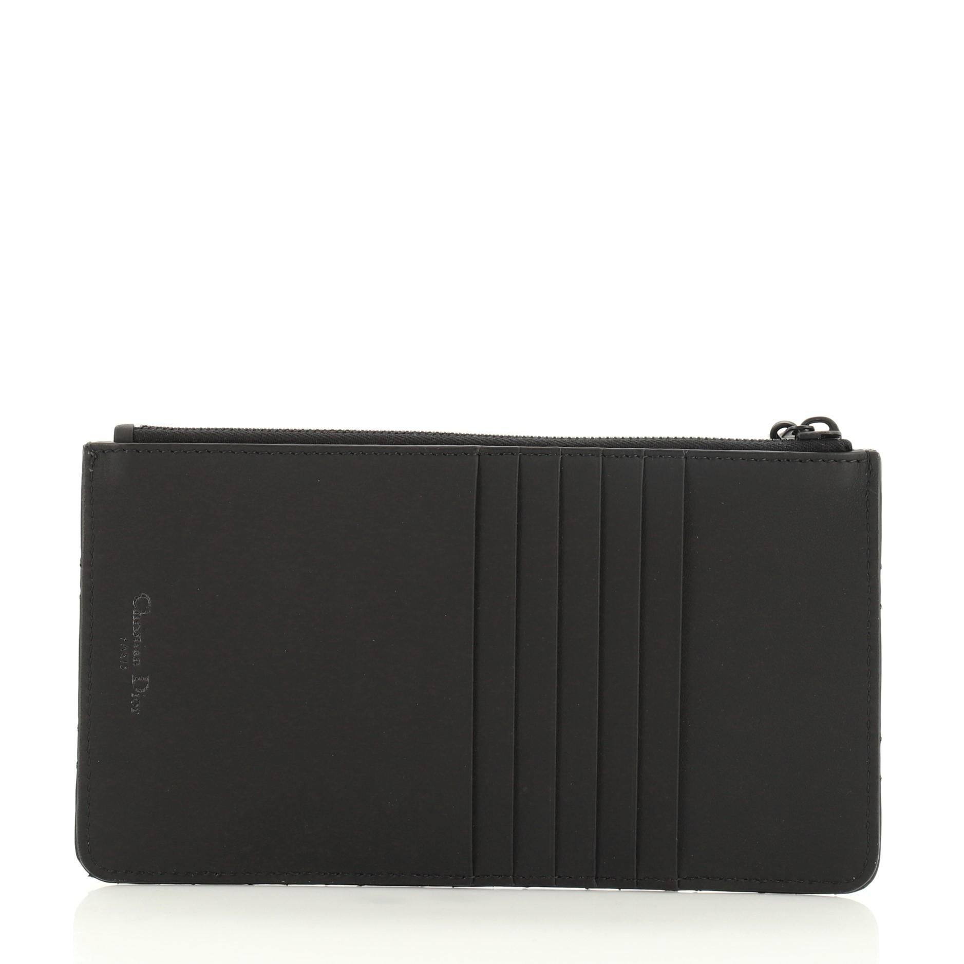Small lady dior zip card holder cheap