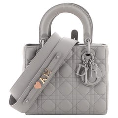 Christian Dior Ultra Matte My ABCDior Lady Dior Bag Cannage Quilt Calfski