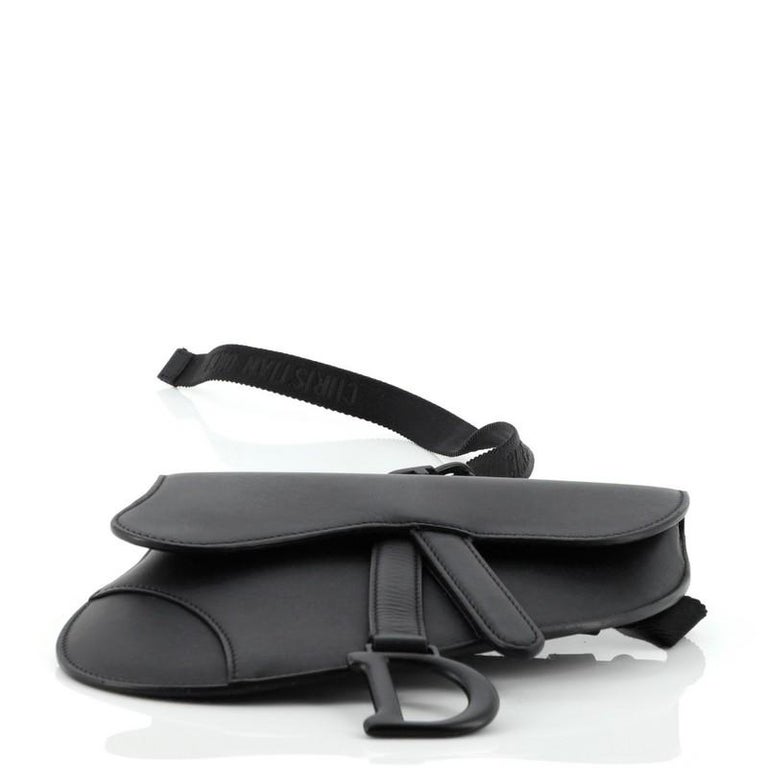 Christian Dior Ultra Matte Saddle Belt Bag Leather at 1stDibs