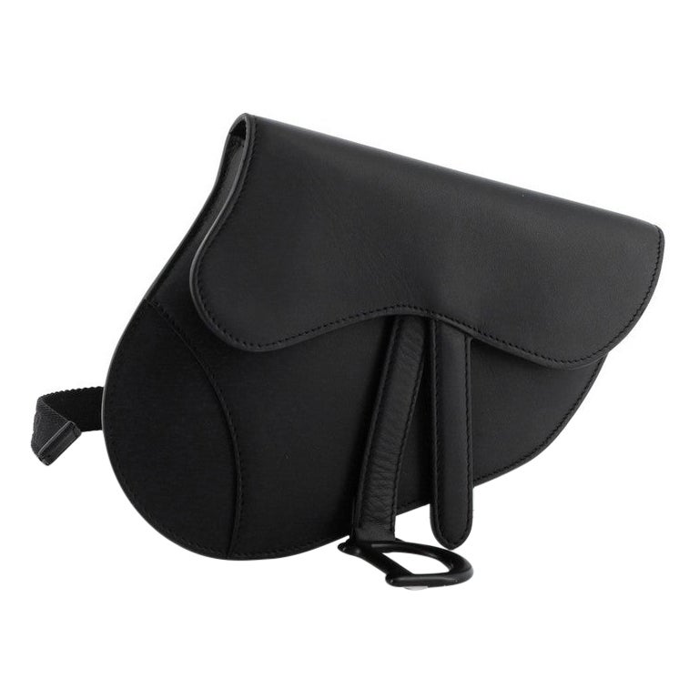 Christian Dior Ultra Matte Saddle Belt Bag Leather at 1stDibs