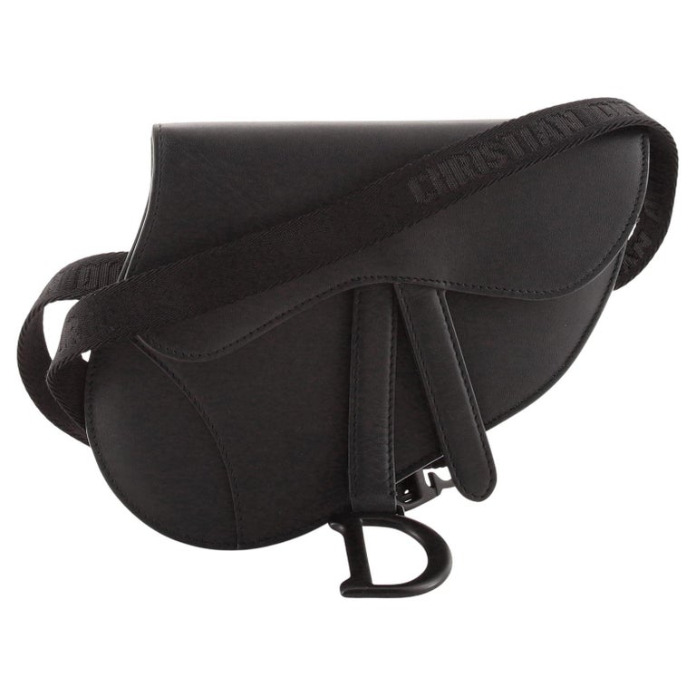 Christian Dior Ultra Matte Saddle Belt Bag Leather at 1stDibs