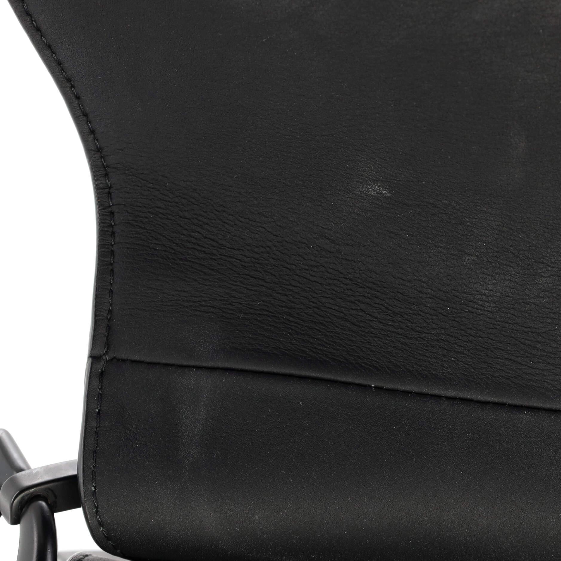 Christian Dior Ultra Matte Saddle Handbag Leather Medium 6
