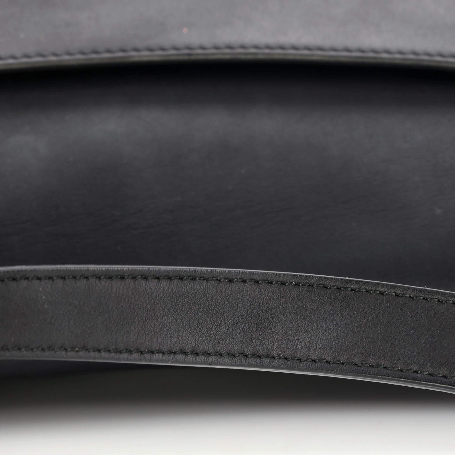 Christian Dior Ultra Matte Saddle Handbag Leather Medium 4