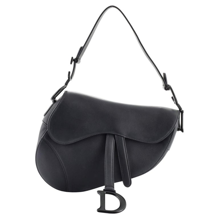 Christian Dior Ultra Matte Saddle Handbag Leather Medium at 1stDibs