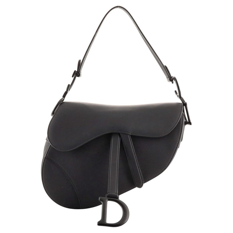 Christian Dior Ultra Matte Saddle Handbag Leather Medium at 1stDibs