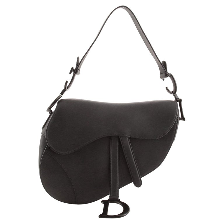 Christian Dior Ultra Matte Saddle Handbag Leather Medium at 1stDibs