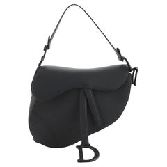 Christian Dior Ultra Matte Saddle Handbag Leather Medium