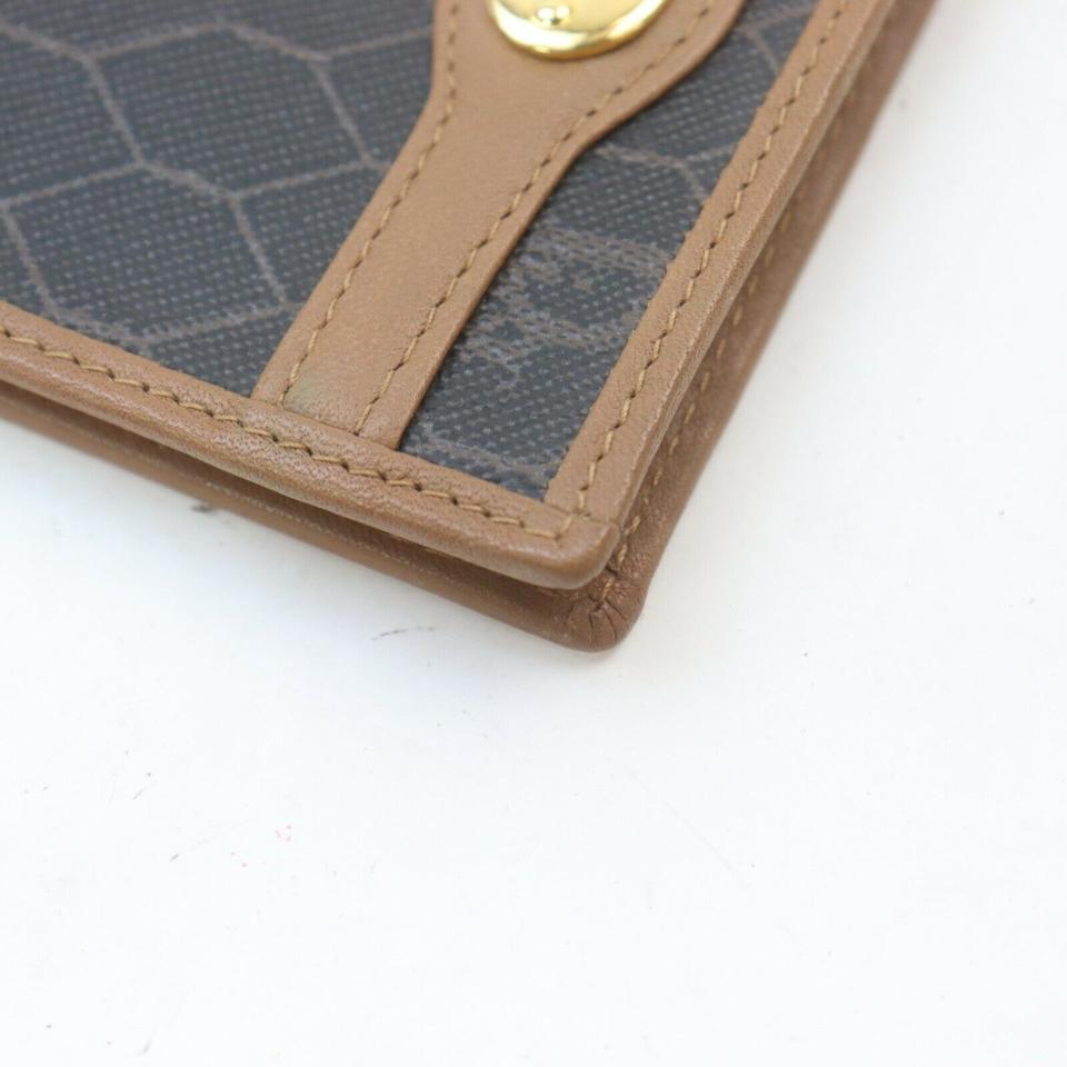 Christian Dior Ultra Rare Honeycomb Black Monogram Trotter Bifold Men's Wallet  For Sale 5