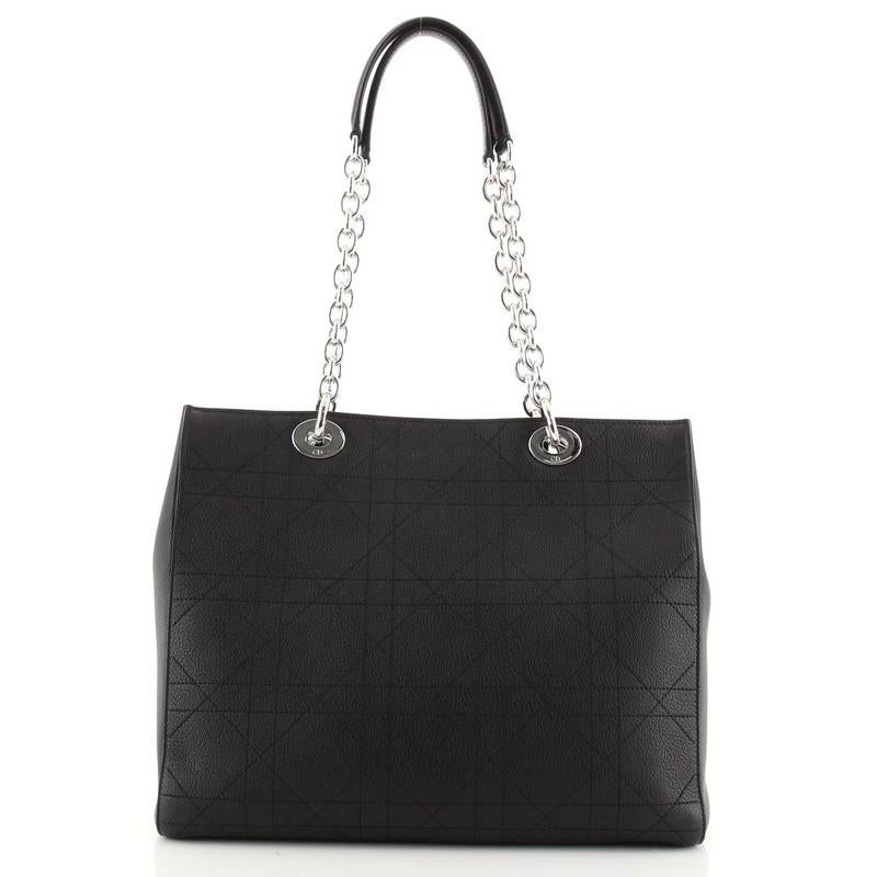 Christian Dior Ultradior Tote Cannage Stitch Grained Calfskin Medium In Good Condition In NY, NY