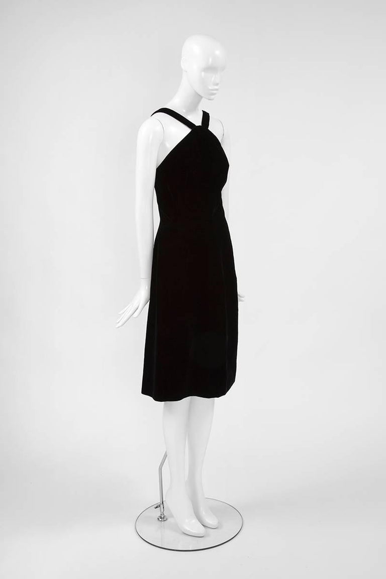 Christian Dior Numbered Velvet Dress For Sale at 1stdibs