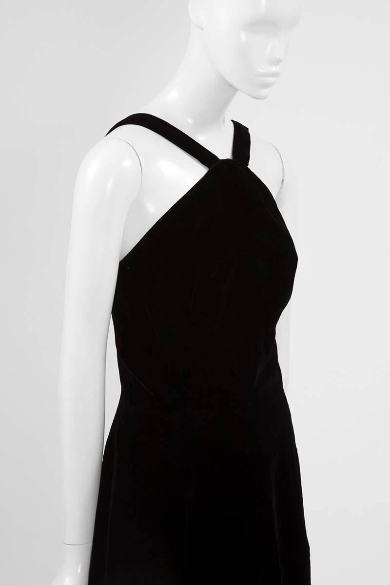 Christian Dior Numbered Velvet Dress In Excellent Condition In Geneva, CH